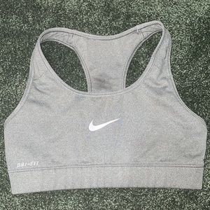 Nike grey sports bra small